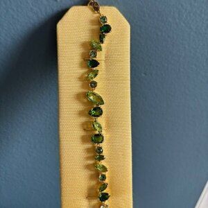 Like-New Swarovski Mixed Cut green "Gema" Bracelet
